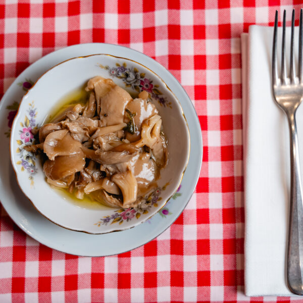 Mushrooms in extra virgin olive oil with