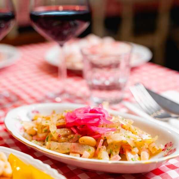Nervetti, white beans and red onion from Milan