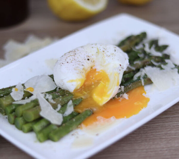 Eggs, asparagus and Bella Lodi cheese
